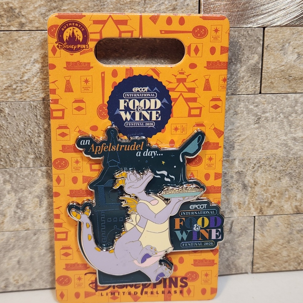 Disney Figment EPCOT Food & Wine Festival 2026 Germany Apfelstrudel Pin LR